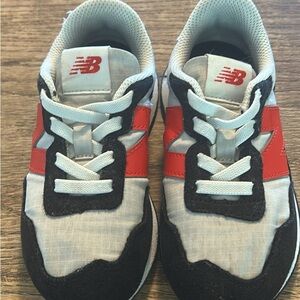 New Balance Kids Gray & Red Low-Top Sneakers